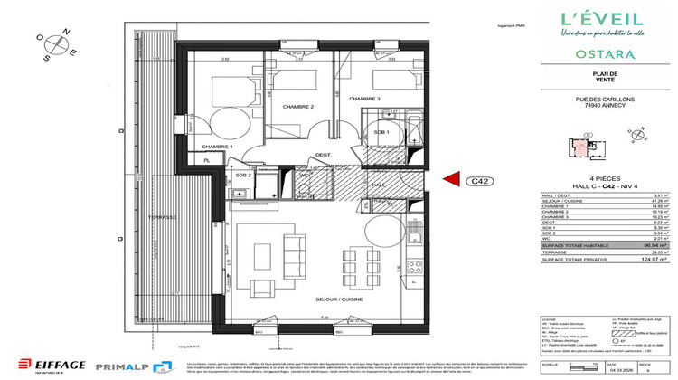 Ma-Cabane - Vente Appartement ANNECY-LE-VIEUX, 97 m²