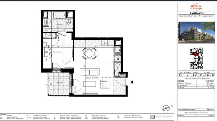 Ma-Cabane - Vente Appartement Annemasse, 45 m²