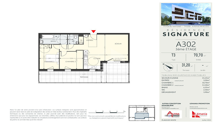 Ma-Cabane - Vente Appartement ANNEMASSE, 70 m²