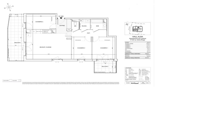 Ma-Cabane - Vente Appartement ANNEMASSE, 79 m²