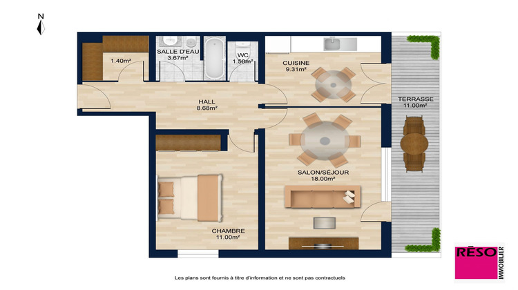 Ma-Cabane - Vente Appartement Annemasse, 56 m²