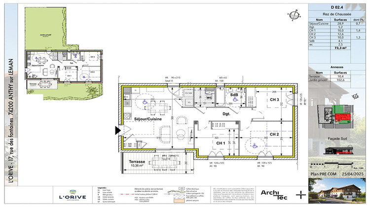Ma-Cabane - Vente Appartement ANTHY-SUR-LEMAN, 73 m²