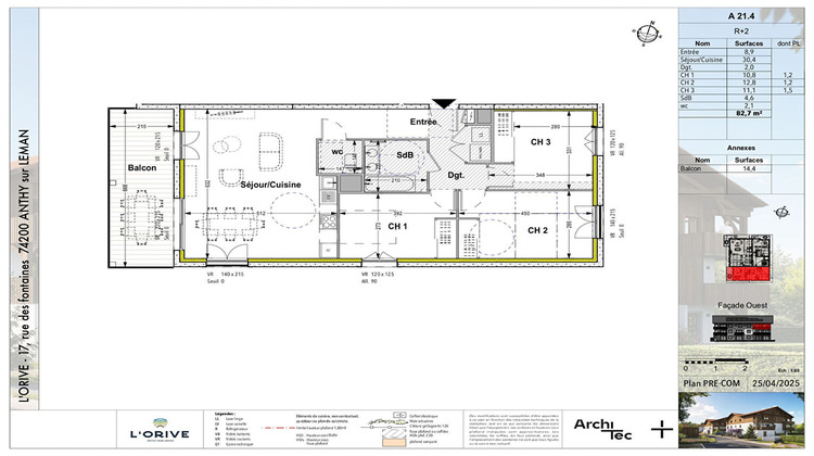 Ma-Cabane - Vente Appartement ANTHY-SUR-LEMAN, 82 m²