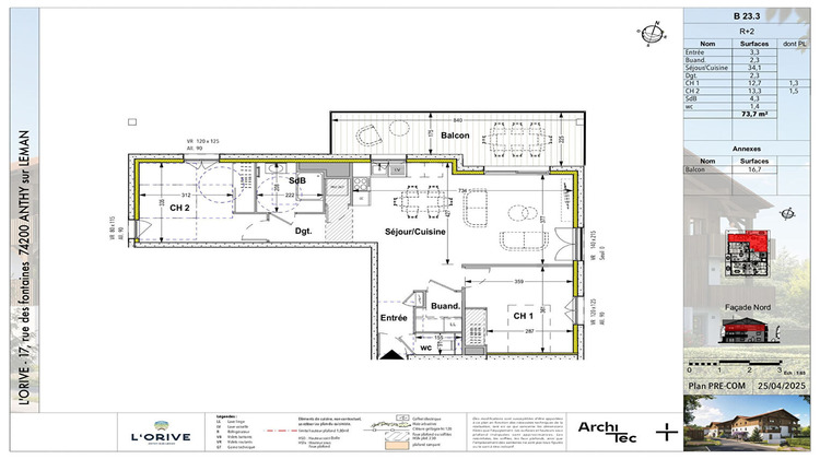 Ma-Cabane - Vente Appartement ANTHY-SUR-LEMAN, 73 m²