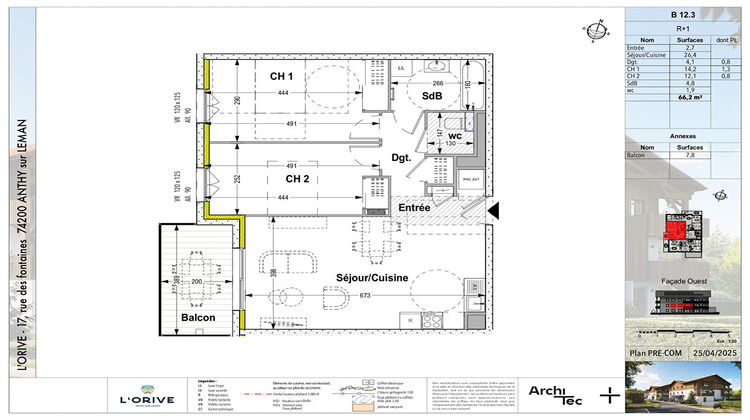 Ma-Cabane - Vente Appartement ANTHY-SUR-LEMAN, 66 m²