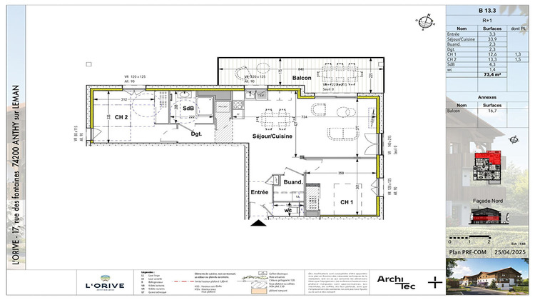 Ma-Cabane - Vente Appartement ANTHY-SUR-LEMAN, 73 m²