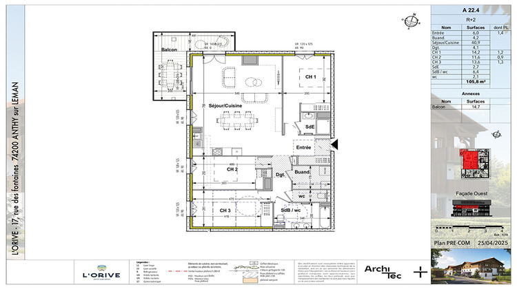 Ma-Cabane - Vente Appartement ANTHY-SUR-LEMAN, 105 m²