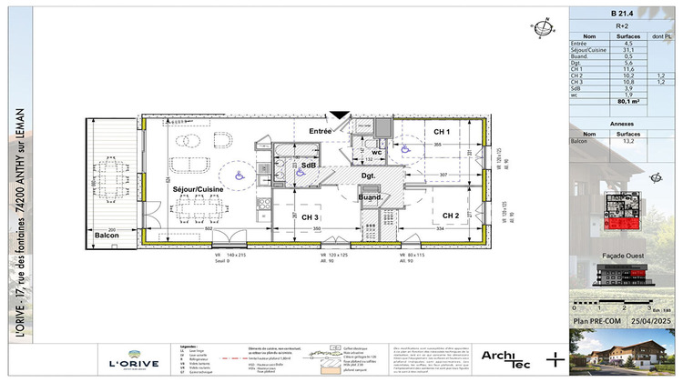 Ma-Cabane - Vente Appartement ANTHY-SUR-LEMAN, 80 m²