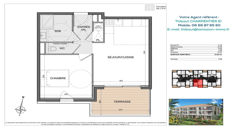 Ma-Cabane - Vente Appartement Antibes, 41 m²