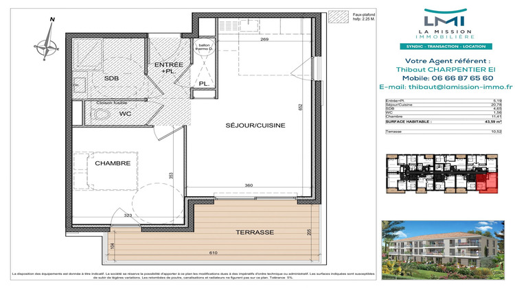 Ma-Cabane - Vente Appartement Antibes, 43 m²