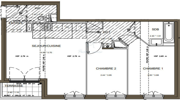 Ma-Cabane - Vente Appartement Antony, 58 m²