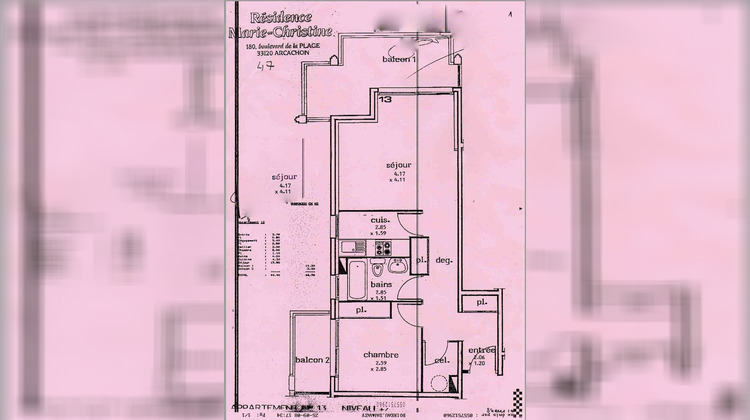 Ma-Cabane - Vente Appartement Arcachon, 44 m²
