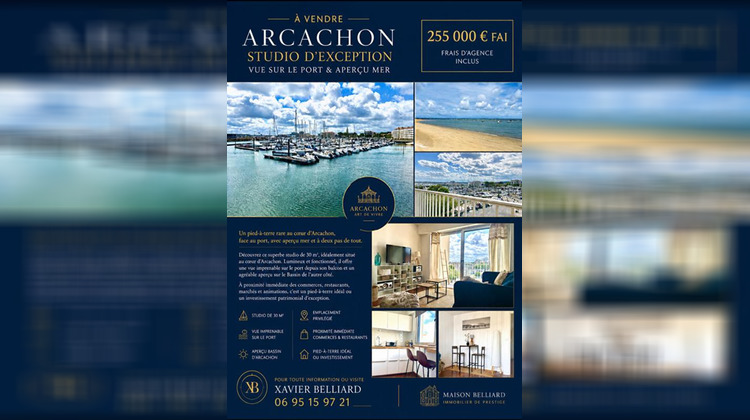 Ma-Cabane - Vente Appartement ARCACHON, 30 m²