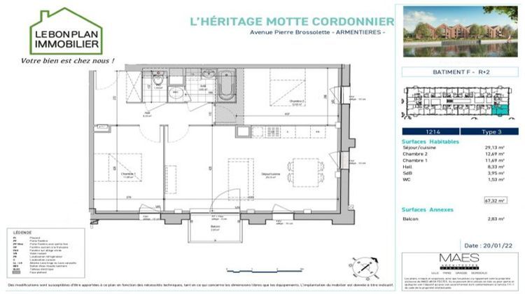 Ma-Cabane - Vente Appartement Armentières, 67 m²