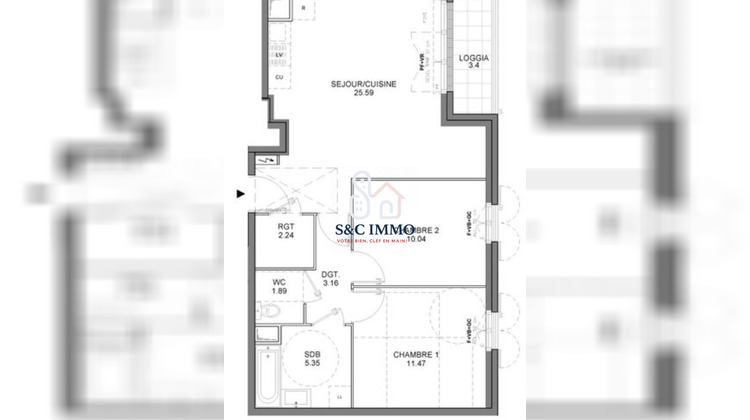 Ma-Cabane - Vente Appartement Arnouville (), 59 m²