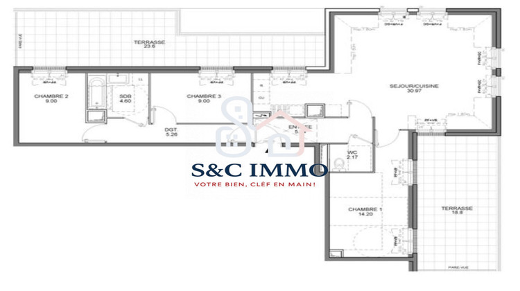 Ma-Cabane - Vente Appartement Arnouville (), 80 m²