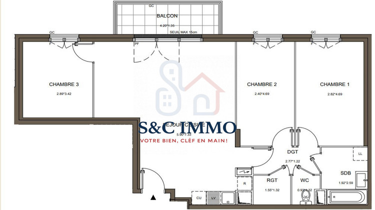 Ma-Cabane - Vente Appartement Arnouville, 81 m²
