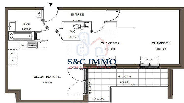 Ma-Cabane - Vente Appartement Arnouville, 58 m²