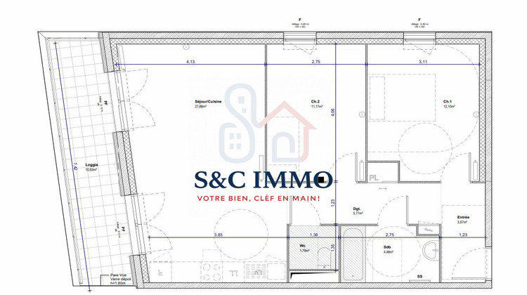 Ma-Cabane - Vente Appartement Arpajon, 66 m²