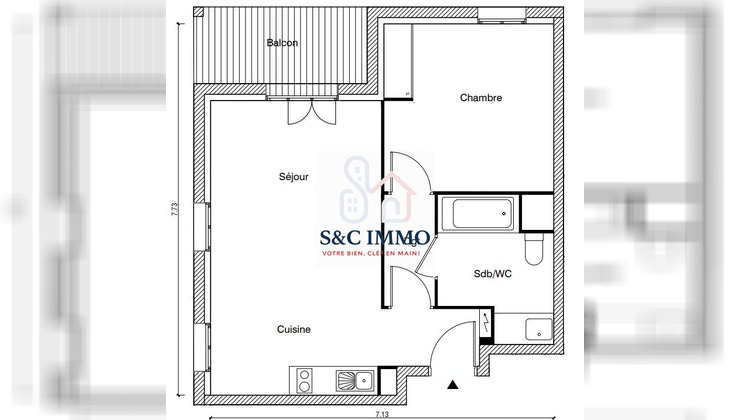 Ma-Cabane - Vente Appartement Arpajon, 45 m²