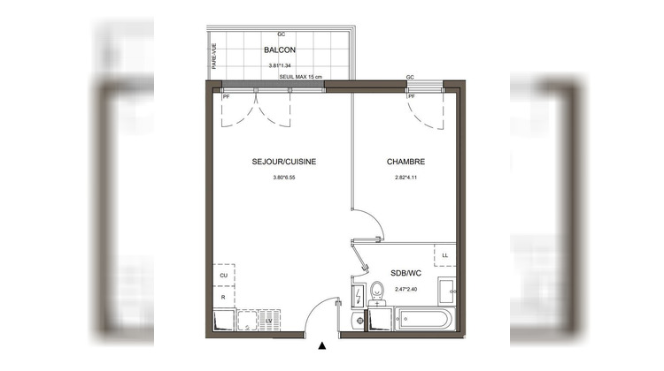 Ma-Cabane - Vente Appartement Arradon, 42 m²