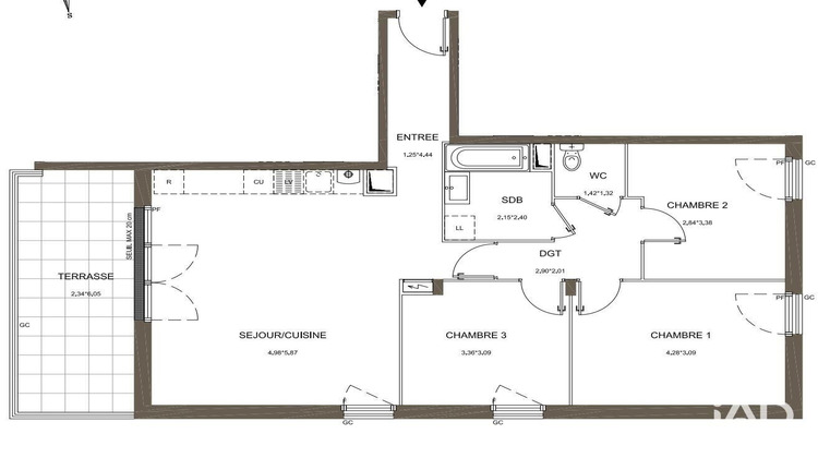 Ma-Cabane - Vente Appartement Arradon, 81 m²