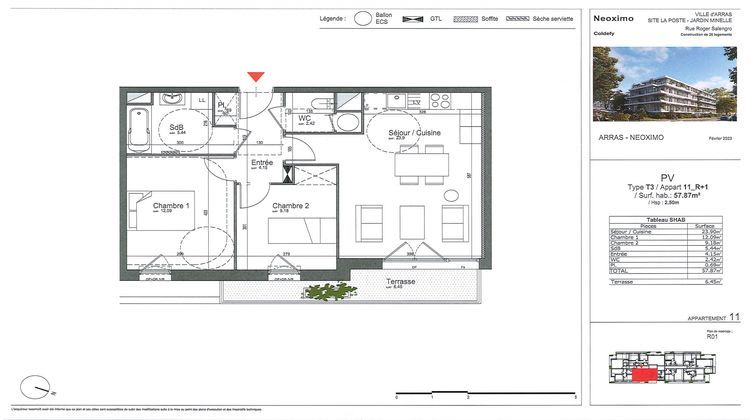 Ma-Cabane - Vente Appartement Arras, 57 m²