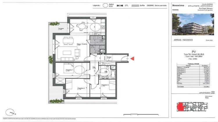 Ma-Cabane - Vente Appartement Arras, 101 m²