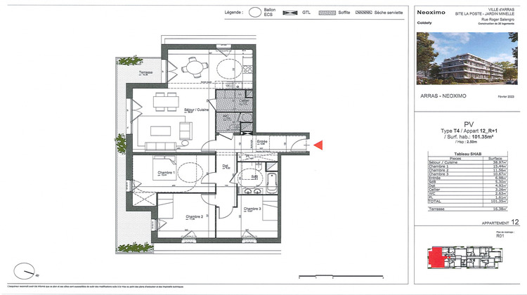 Ma-Cabane - Vente Appartement Arras, 101 m²