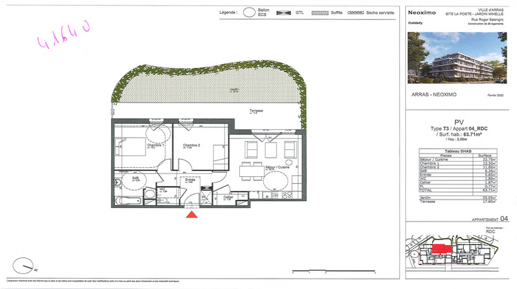 Ma-Cabane - Vente Appartement Arras, 63 m²