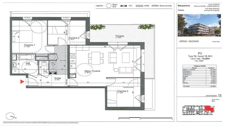 Ma-Cabane - Vente Appartement Arras, 79 m²