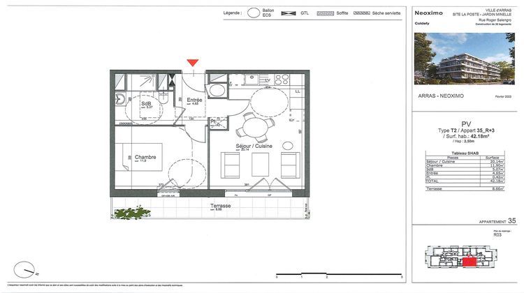 Ma-Cabane - Vente Appartement Arras, 42 m²