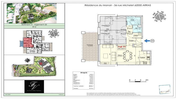 Ma-Cabane - Vente Appartement Arras, 84 m²