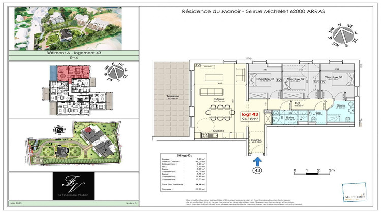 Ma-Cabane - Vente Appartement Arras, 94 m²
