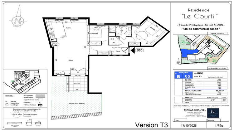 Ma-Cabane - Vente Appartement ARZON, 85 m²