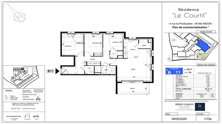 Ma-Cabane - Vente Appartement ARZON, 85 m²