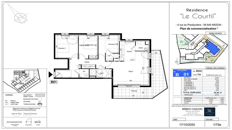 Ma-Cabane - Vente Appartement ARZON, 85 m²