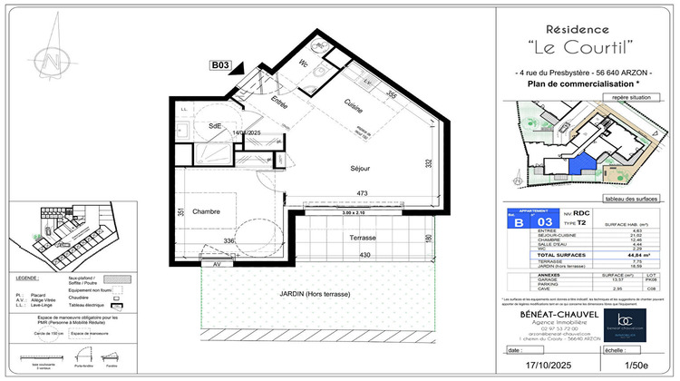 Ma-Cabane - Vente Appartement ARZON, 44 m²