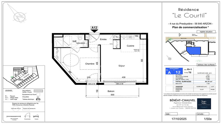 Ma-Cabane - Vente Appartement ARZON, 44 m²