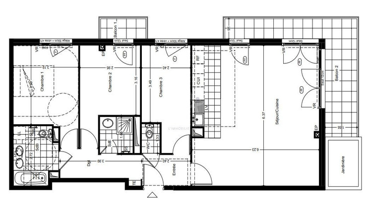 Ma-Cabane - Vente Appartement ASNIERES SUR SEINE, 95 m²