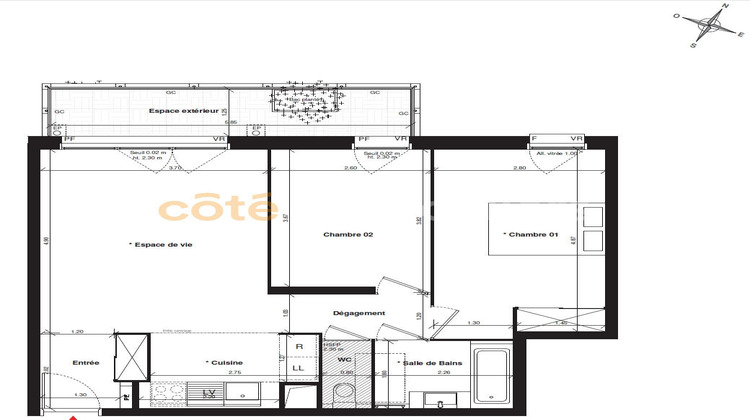 Ma-Cabane - Vente Appartement ASNIERES-SUR-SEINE, 58 m²