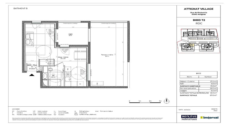 Ma-Cabane - Vente Appartement ATTIGNAT, 31 m²