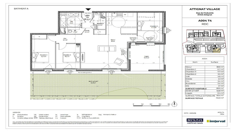 Ma-Cabane - Vente Appartement ATTIGNAT, 88 m²