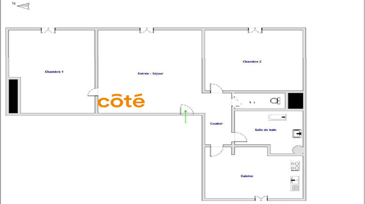 Ma-Cabane - Vente Appartement AUBERVILLIERS, 54 m²