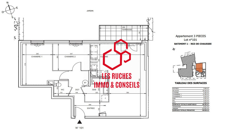 Ma-Cabane - Vente Appartement Aubervilliers, 68 m²