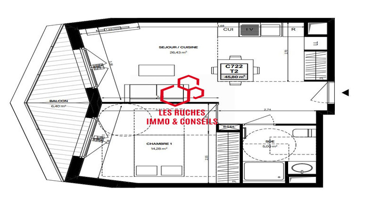 Ma-Cabane - Vente Appartement Aubervilliers, 45 m²