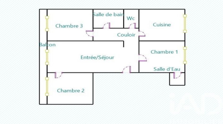 Ma-Cabane - Vente Appartement Aubervilliers, 75 m²