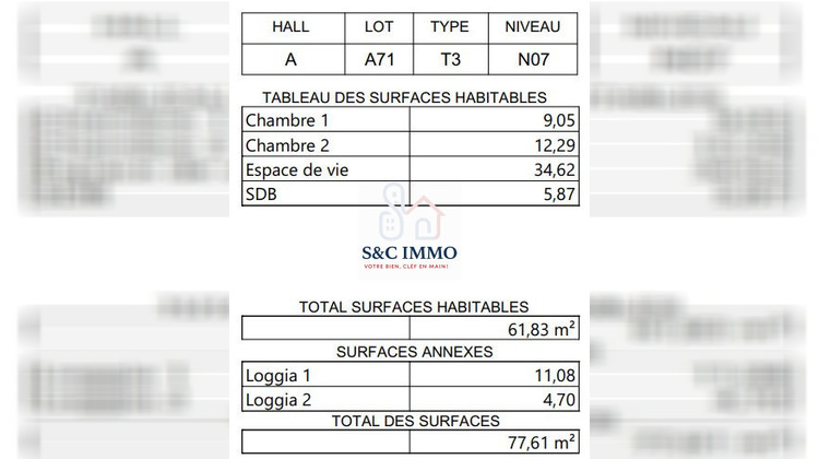 Ma-Cabane - Vente Appartement Aubervilliers, 61 m²