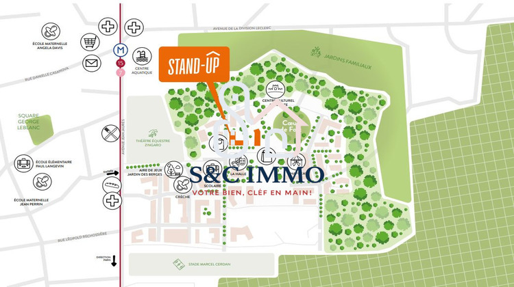 Ma-Cabane - Vente Appartement Aubervilliers, 61 m²