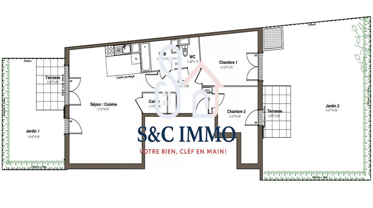 Ma-Cabane - Vente Appartement Aubervilliers, 74 m²